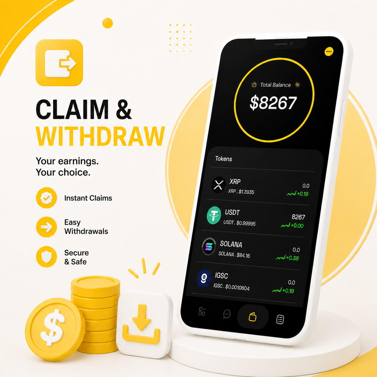 Claim & Withdraw